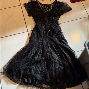 Elegant vintage 80s cocktail dress